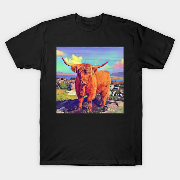 highland cow T-Shirt by WitchyAesthetics